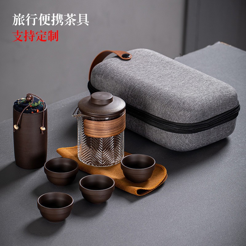 可定制旅行茶具套装，便携包茶具套装，礼品纪念品